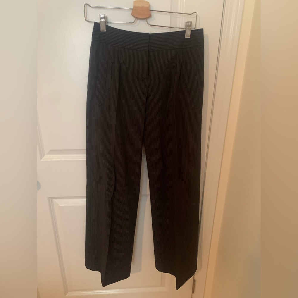 NAF NAF Black Pinstripe Women's Trousers